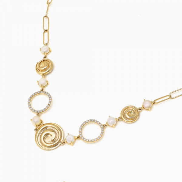 Moonlight Muse Gemstone Statement Necklace