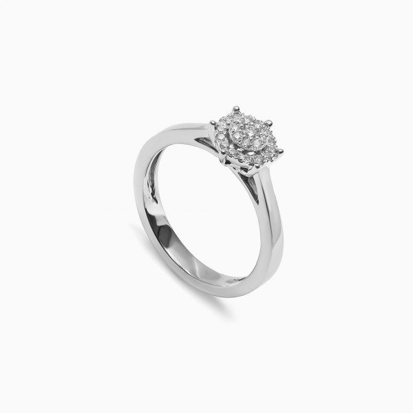 Platinum Shine On Engagement Ring