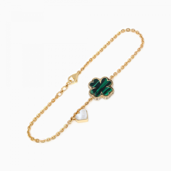 Clover Diamond Chain Bracelet