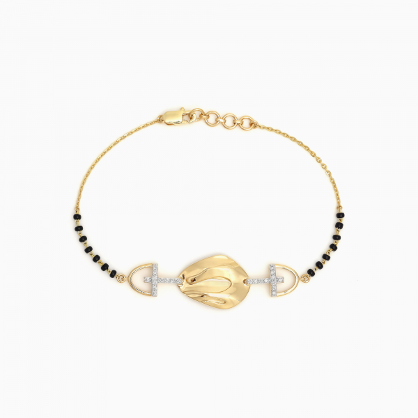Shellbound Gemstone Mangalsutra Bracelet