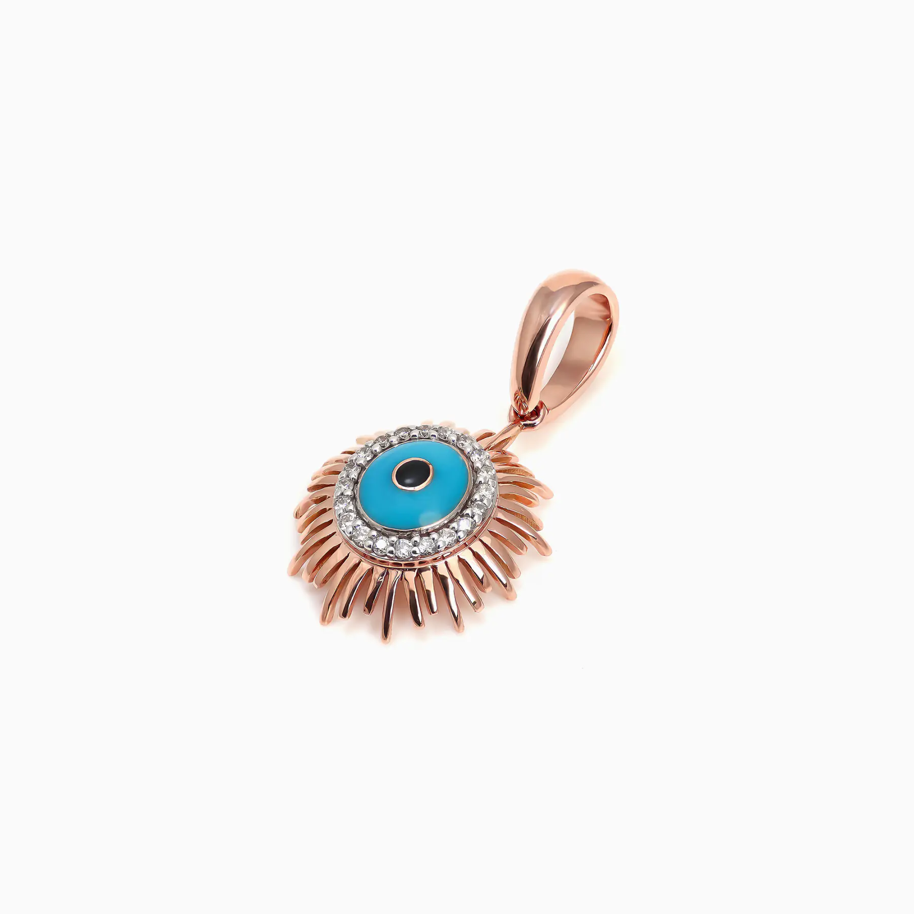 Turqoise Diamond Statement Pendant