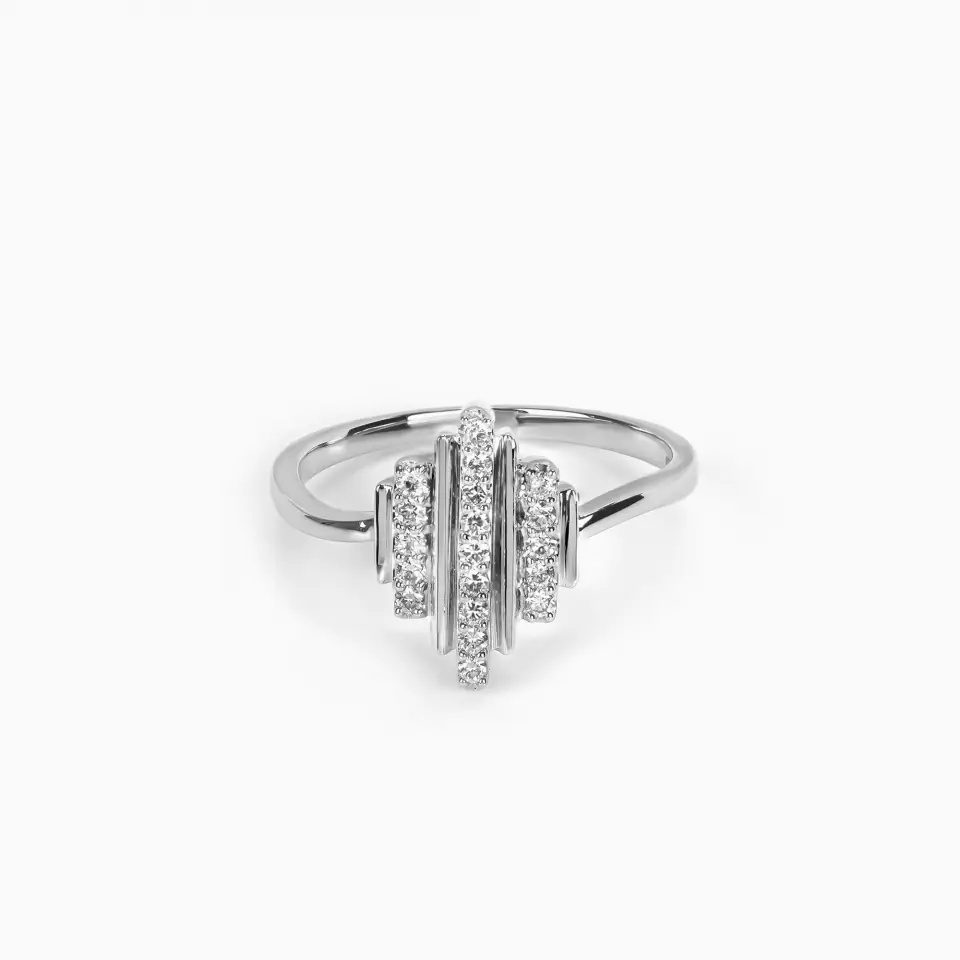 Brilliant Blaze Platinum Casual Ring
