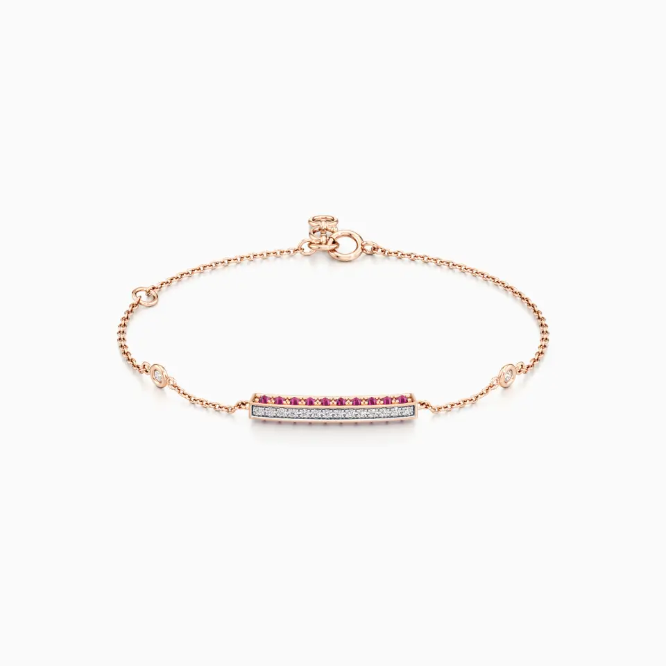 Pinky Promise Rosette Chain Bracelet