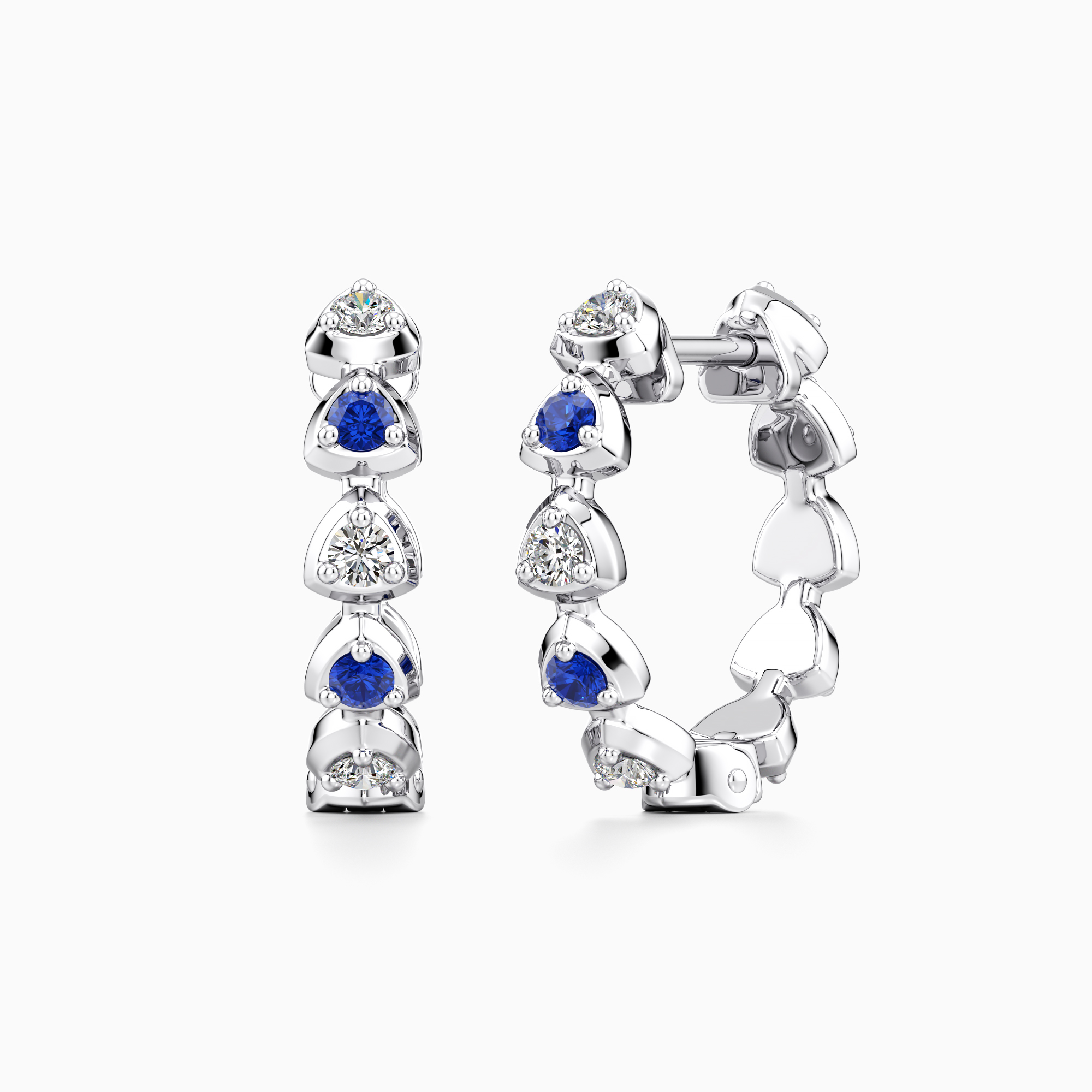 Sapphire Fire Statement Earrings